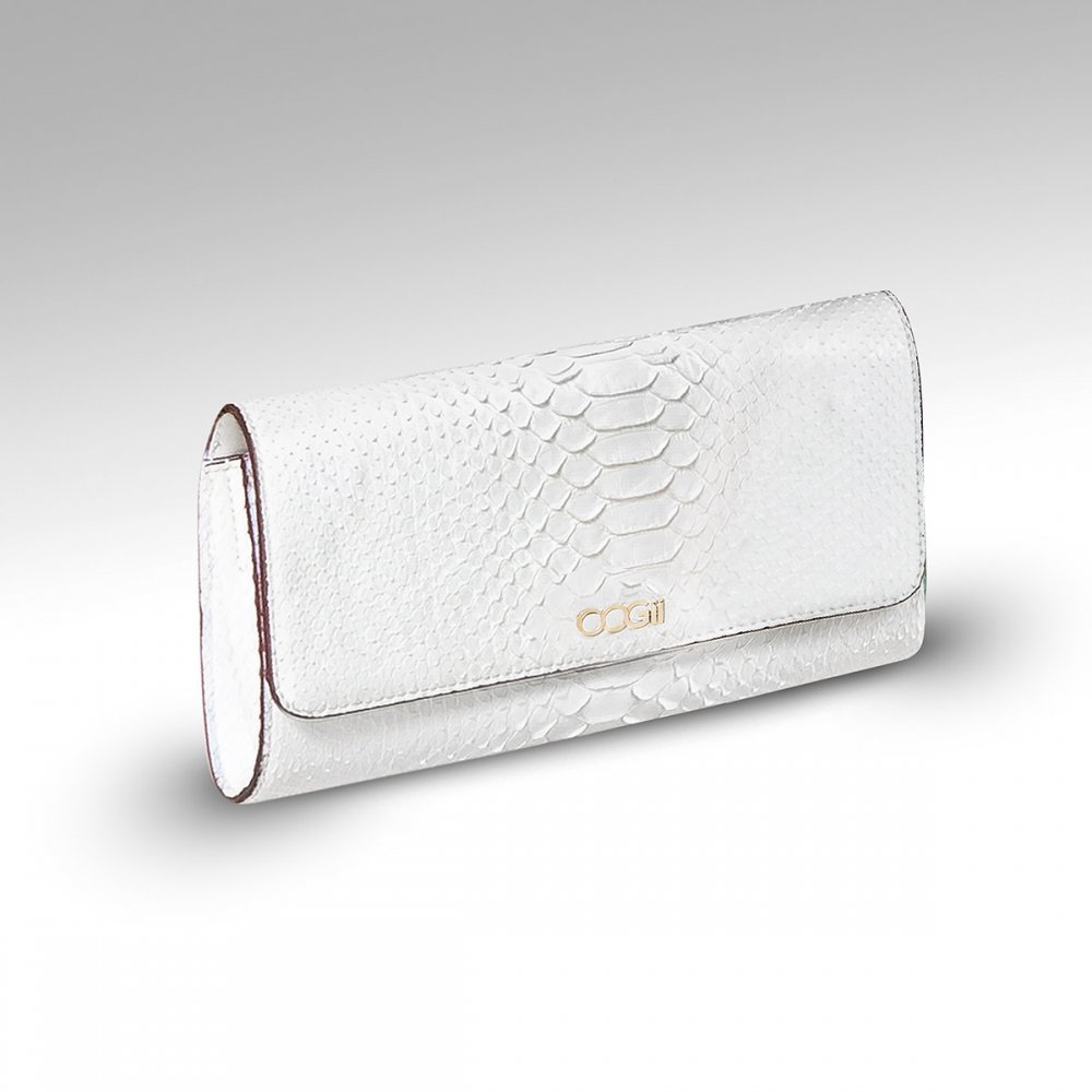 WHITE SNAKESKIN BAG