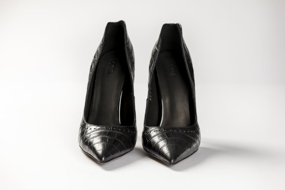 Black Calfskin Heels - 12cm