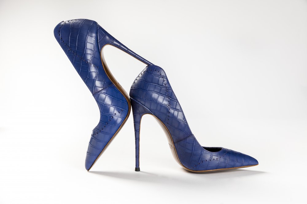 Purple Calfskin Heels - 12cm
