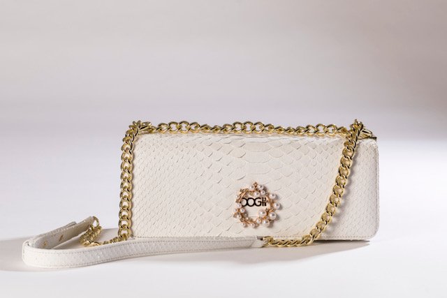 WHITE SNAKESKIN BIG BAG