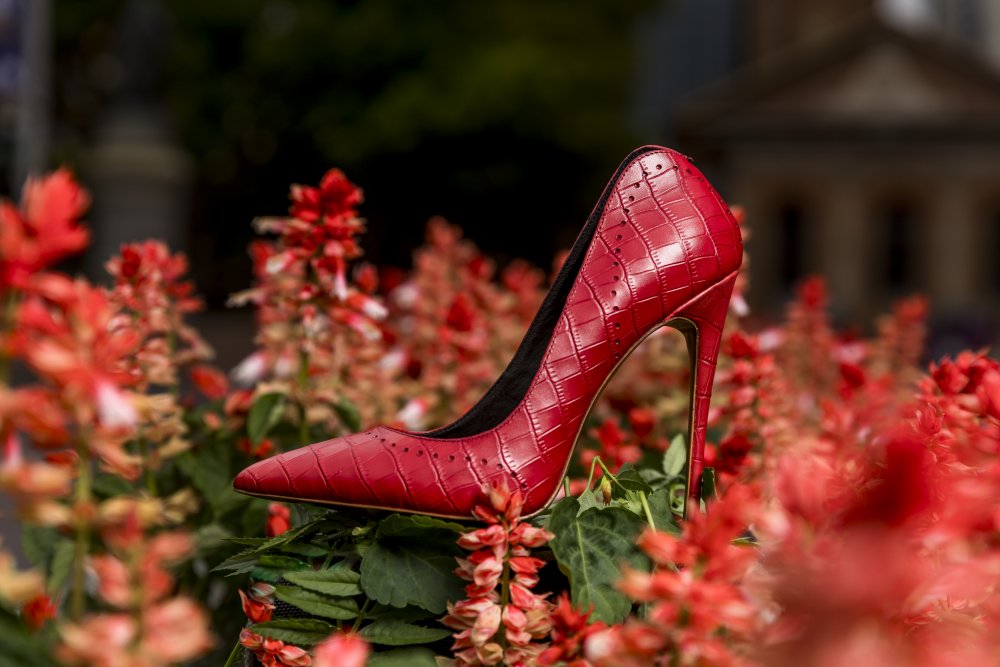 RED FRENCH CALFSKIN HEELS - 12CM