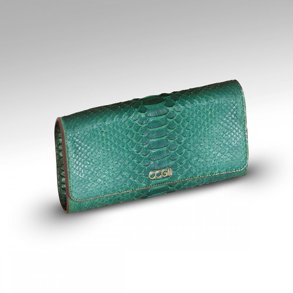 GREEN SNAKESKIN BAG